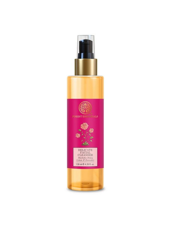 Forest Essentials Delicate Facial Cleanser Mashobra Honey Lemon & Rose Water 130 Ml (Face Wash) - Image 1