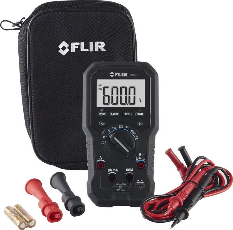 Flir مقياس متعدد الاستخدامات FLIR DM66 الكهربائي وخدمة الميدان TRMS مع وضع VFD - Image 3