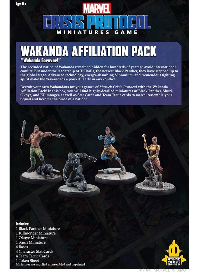 Atomic Mass Games Marvel: Crisis Protocol - Wakanda Affiliation Pack - Image 5