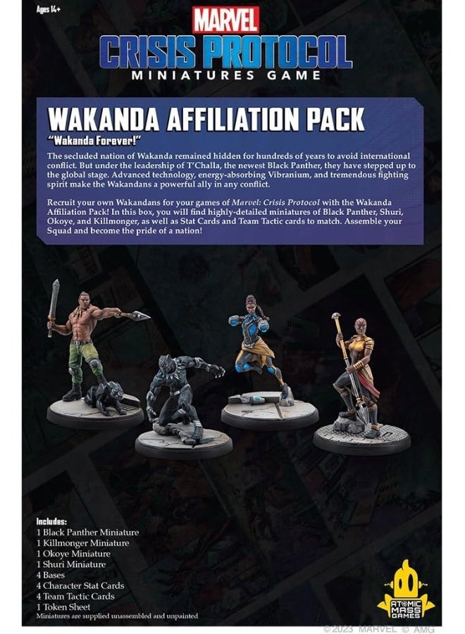 Atomic Mass Games Marvel: Crisis Protocol - Wakanda Affiliation Pack - Image 4