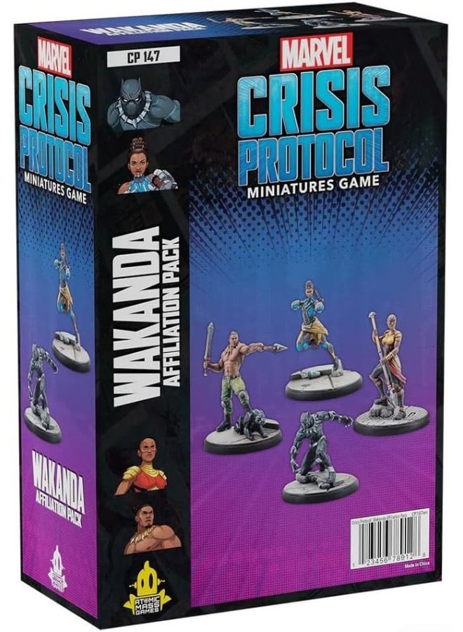 Atomic Mass Games Marvel: Crisis Protocol - Wakanda Affiliation Pack - Image 1