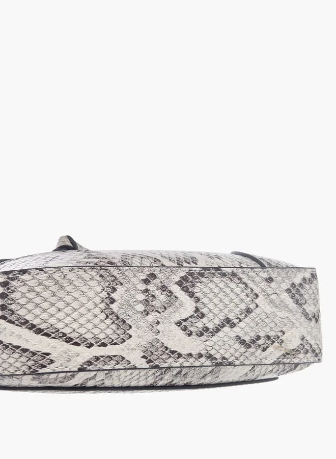 سيليست Womens Animal Print Crossbody Bag With Zip Closure And Detachable Strap