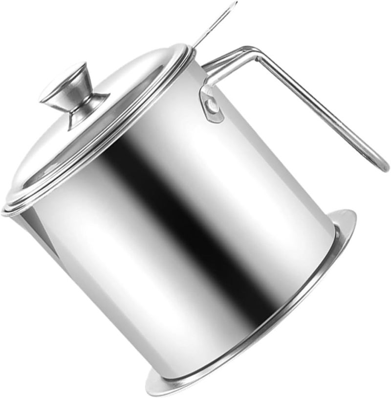 Stainless Steel Oil Strainer Pot Grease Catcher for Cooking Versatile Oil Filter Pot - Image 1
