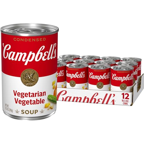 Campbell'S Campbells Condensed Vegetarian Vegetable Soup 105 oz Can 12 Pack - Image 1