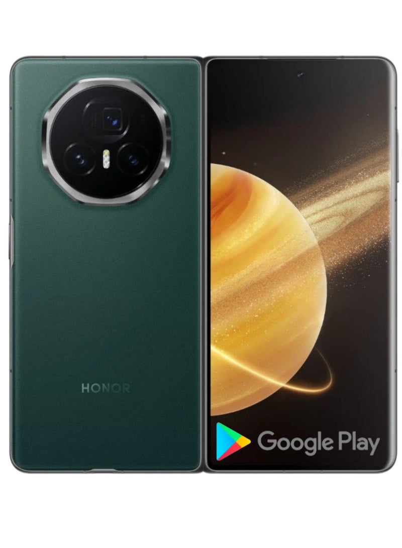 Honor Magic V3 Mobile 512GB 16GB RAM Tundra Green Snapdragon 8 Gen 3 Honor Oasis Eye Protection Screen 5150mAh Slim and Long Life OIS Ultra RAM 5G Straight Screen Dual SIM All-Net version with Google play Chinese version - Image 1