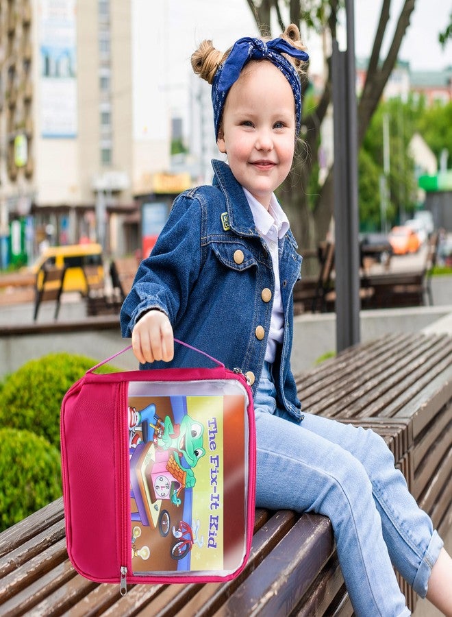 Annmore Carrying Bag Compatible with Leapfrog LeapReader System Learn-to-Read 10 Book Mega Pack, Pink - Image 5