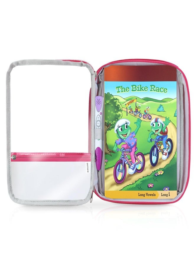 Annmore Carrying Bag Compatible with Leapfrog LeapReader System Learn-to-Read 10 Book Mega Pack, Pink - Image 2