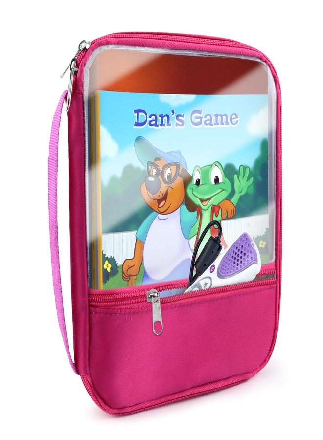 Annmore Carrying Bag Compatible with Leapfrog LeapReader System Learn-to-Read 10 Book Mega Pack, Pink - Image 3