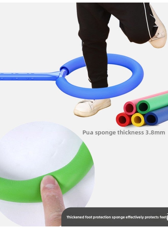 Kindergarten Children's Sports Equipment Jumping Fitness Toys Outdoor Household Indoor Fitness Circle Activity Balance Training-Color:Flash Foot Jumping Loop One Yellow  - Image 3
