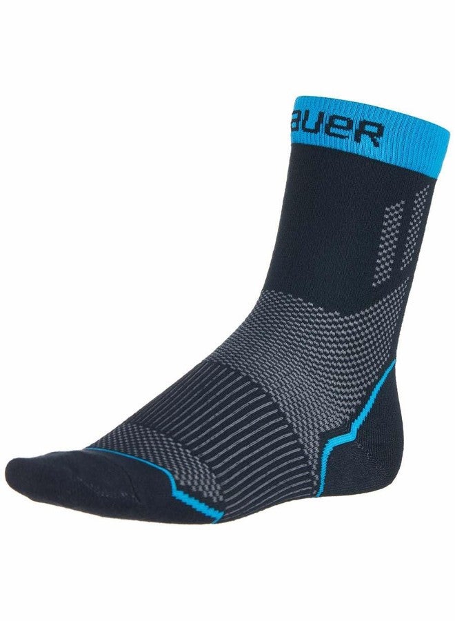 Bauer Hockey Performance Skate Sock ('21), Low (Medium), Black, 1059309 - Image 1