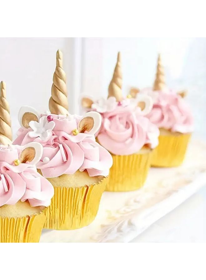 Mini Foil Cupcake Liners 1000pcs Golden Size S For Weddings Birthdays Baking - Image 5
