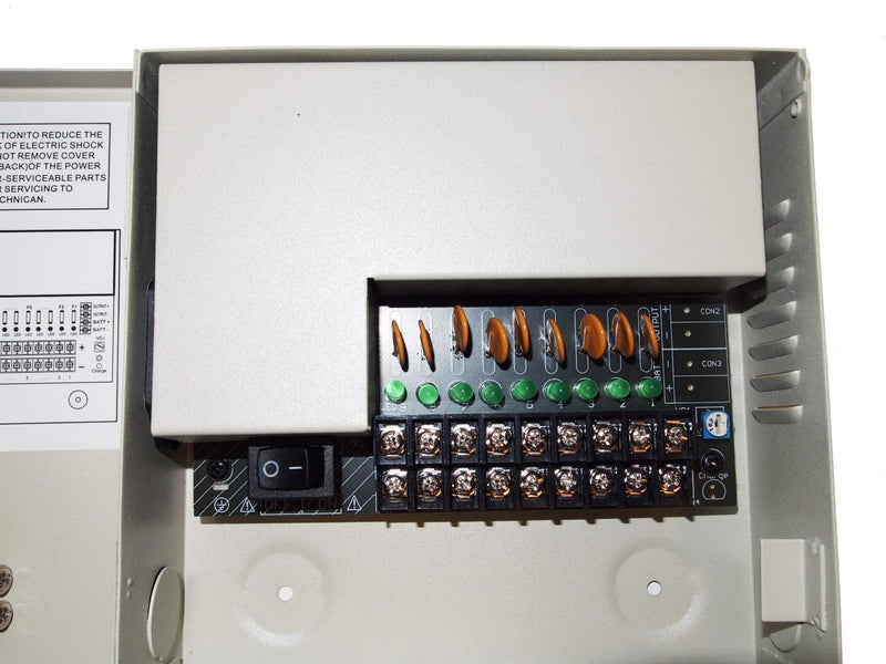 EVERTECH 12 V DC 5 A - Compact CCTV Power Supply Box - 9 Channel Metal Enclosure, PTC Fuse Protection, AC Plug in for AHD, TVI, CVI and Analog Security Cameras. - Image 5
