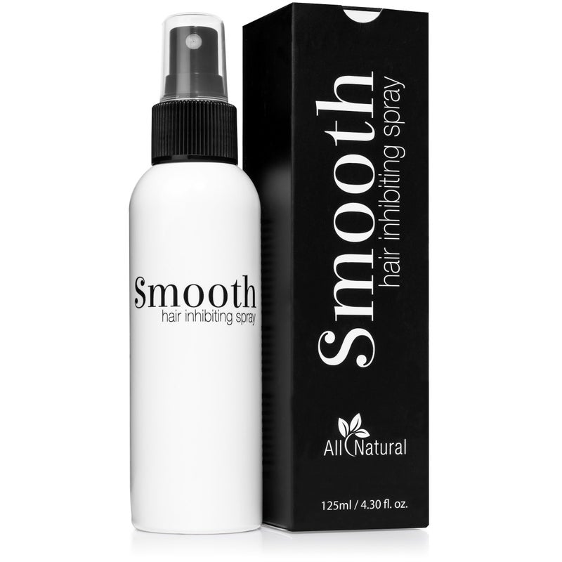 Smooth Smooth  Best All Natural Hair Growth Inhibitor Spray After Body Face Hair Removal Permanently Minimizes Regrowth Women Men Sensitive Skin 43 fl oz 
