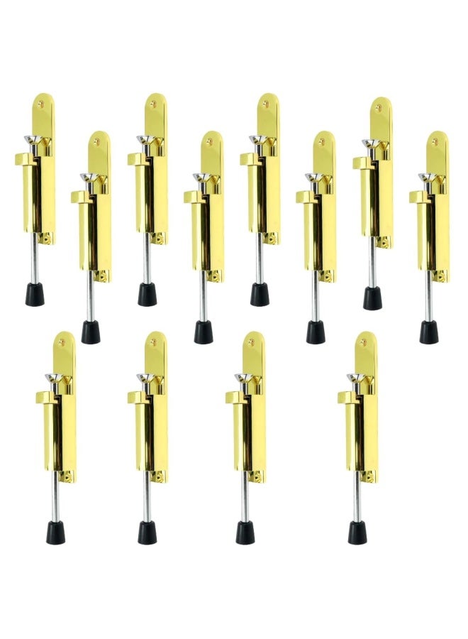 ROBUSTLINE 12 Pieces Heavy Duty Door Stopper Zinc Alloy Brass Plated