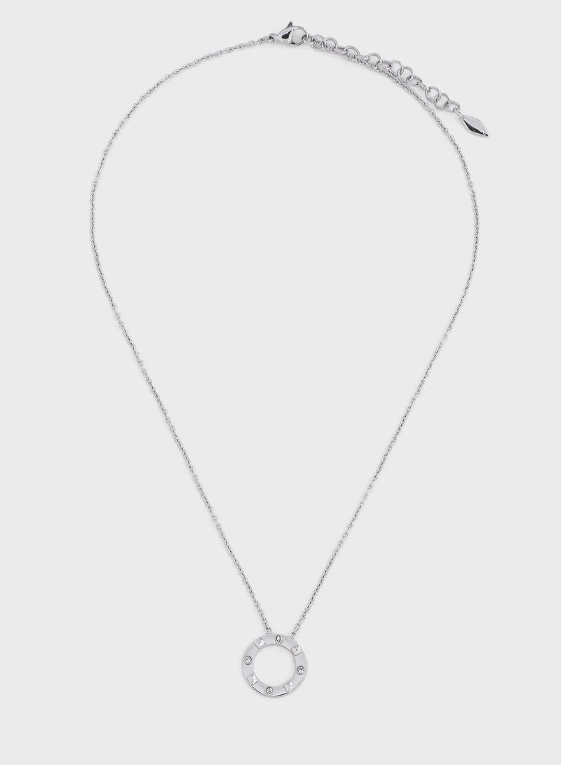 POLICE Stainless Steel Necklace With Crystals