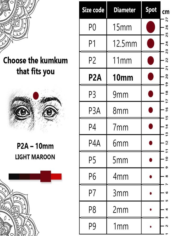 Eyetex Pallavi Sticker Bindi/Pottu|Round|Aloe Vera & Papaya Extracts|Breathable Non-Irritating Velvet Fabric|P2A|Light Maroon|20 Flaps - Image 4