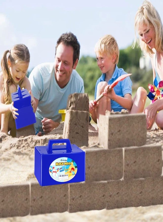 Holady Snow Fort Building Block, Snow Brick Maker and Sand Castle Mold, Beach and Snow Toys Kits for Kids, Outdoor Winter and Summer Fun Set Toys-Blue - Image 5