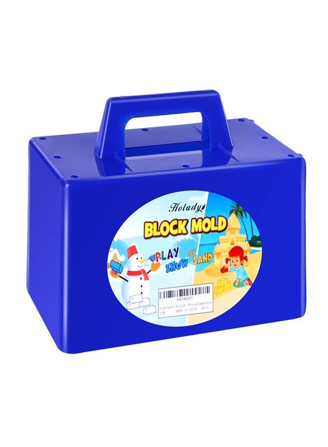 Holady Snow Fort Building Block, Snow Brick Maker and Sand Castle Mold, Beach and Snow Toys Kits for Kids, Outdoor Winter and Summer Fun Set Toys-Blue - Image 1