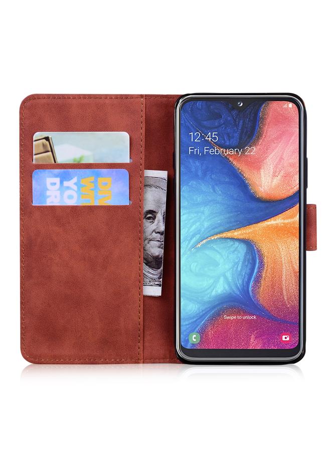 S-TOP Case For Samsung Galaxy A10e / A20e Skin Feel Pure Color Flip Leather Phone Case - Image 4