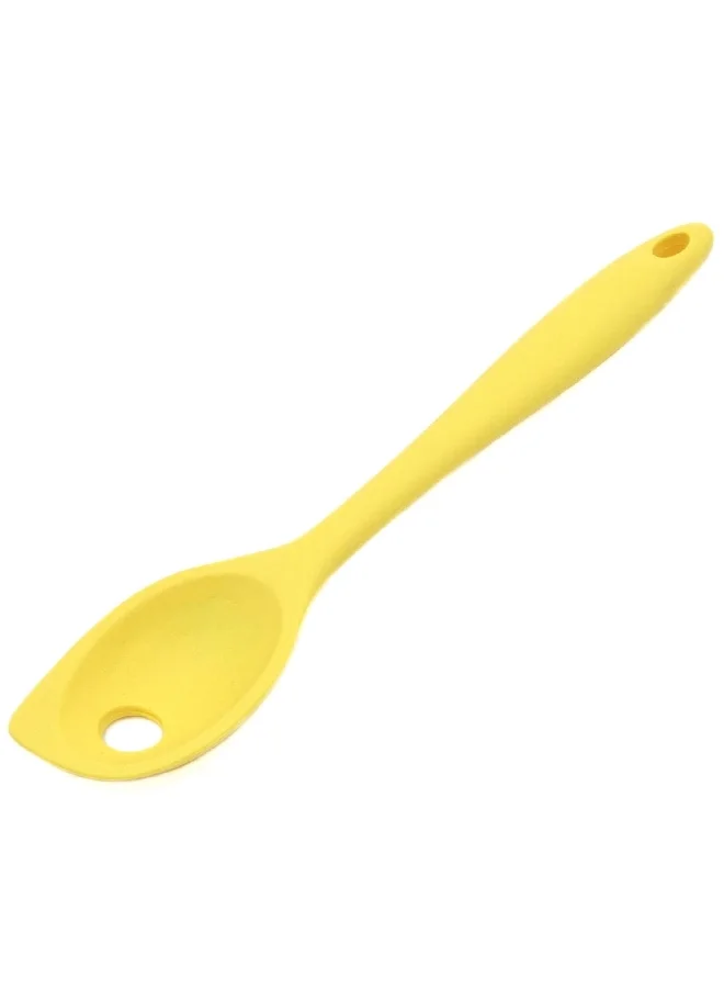 Chef Craft Premium Dishwasher Safe Silicone Mixing Spoon Yellow 11inch 13231