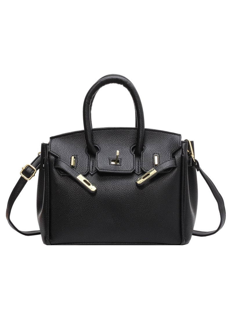 VIDSID Women's Shoulder bag Handbag Satchel（Black）  - Image 1