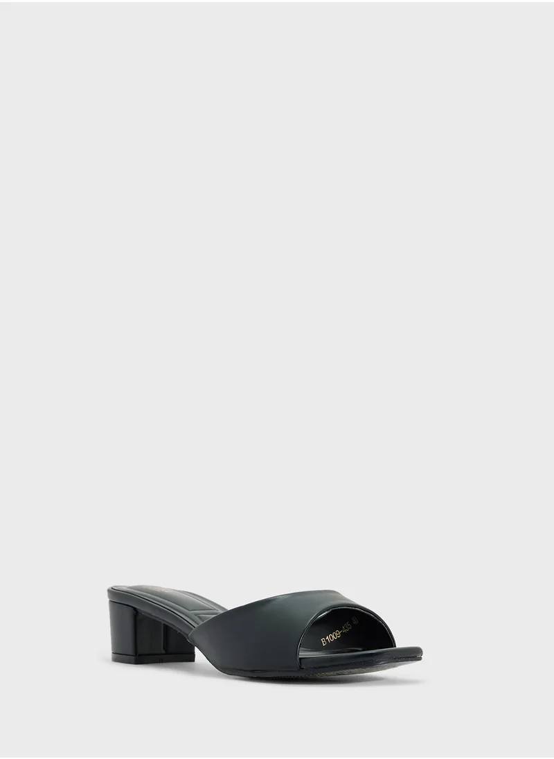 ايلا Block Heel Mule Sandal