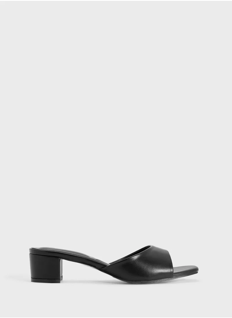 ايلا Block Heel Mule Sandal