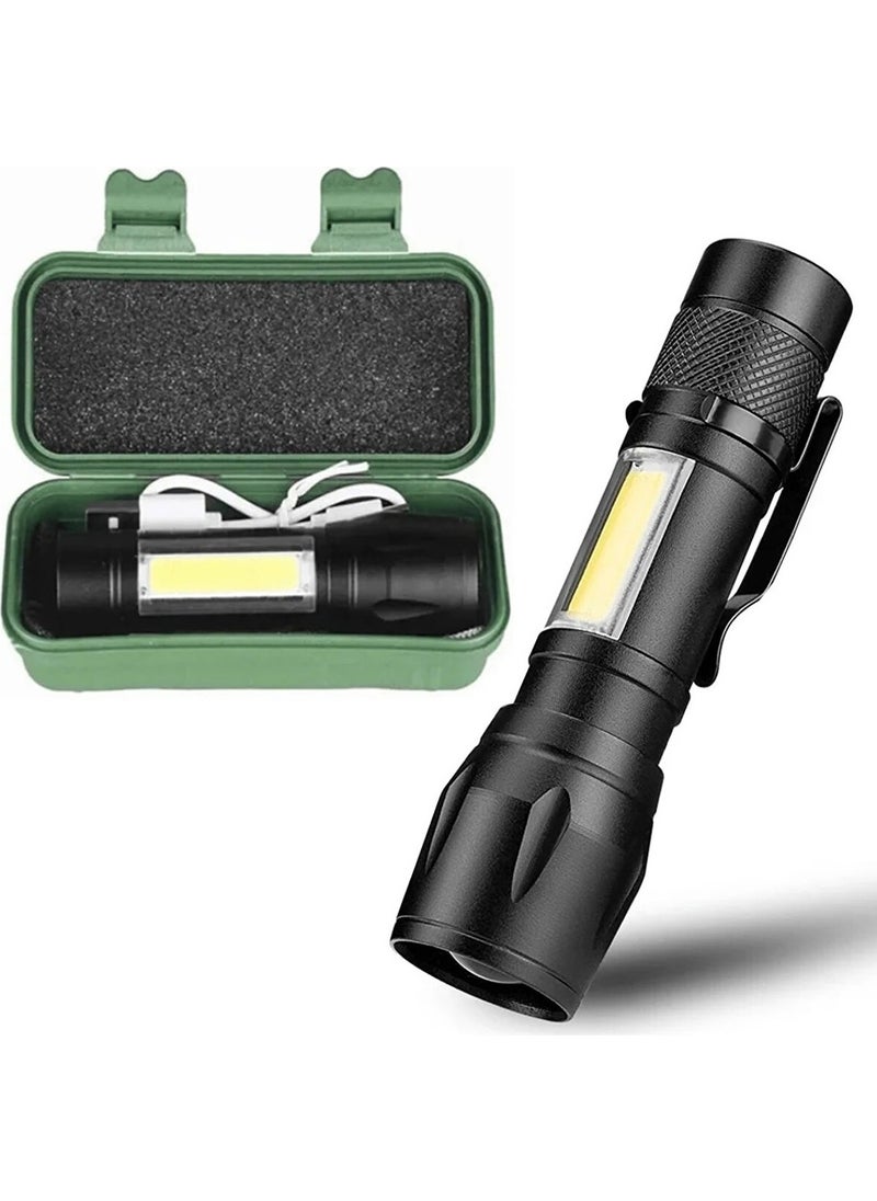 Strongart Ultra Powerful USB Rechargeable Flashlight Boxed Camping Lantern Hunting Flashlight 