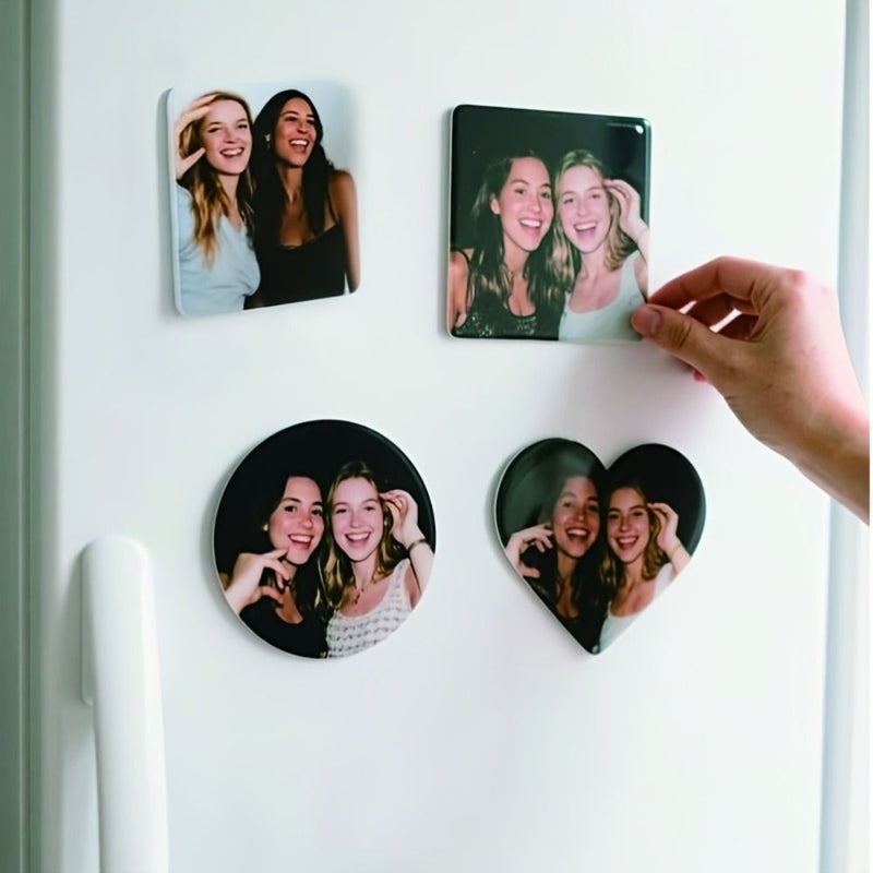 Customizable Magnetic Photo Album Heart-shaped Design Sturdy Cast Iron Colorful Durable Photo Display Ideal Gift For Home And Office Decoration - Image 1