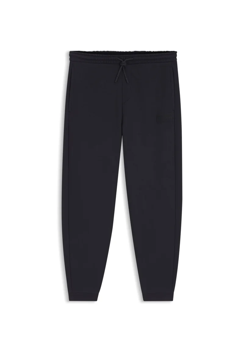 BOSS Dark Blue Relaxed-fit trousers in innovative French Terry for Men | Best Price UAE