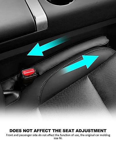 Nosxxus Leather Car Seat Gap Filler Spacer Universal Seat Gap Filler Plug for Car SUV Truck Fit Organizer Fill The Gap Between Seat and Console Stop Things from Dropping - Image 4