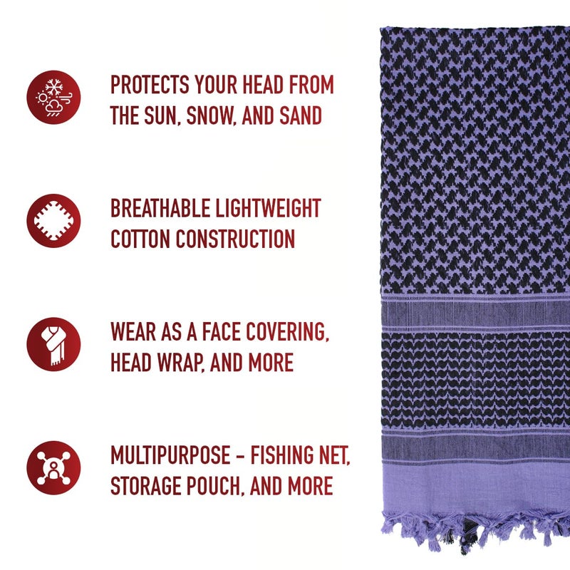 Rothco Shemagh Tactical Desert Keffiyeh Scarf â€“ Outdoor Camping Survival Essential - Image 1