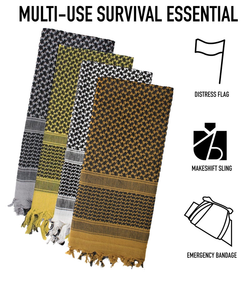 Rothco Shemagh Tactical Desert Keffiyeh Scarf â€“ Outdoor Camping Survival Essential - Image 4