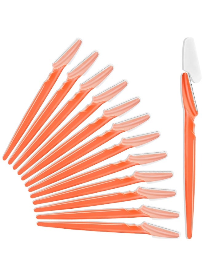 general 12 Pcs Eyebrow Razors, Face Razors Multipurpose, Exfoliating Dermaplaning Tools, Eyebrow Trimmers Shaver with Safety Cover, Facial Hair Removal for Women Men Body Use - Image 1