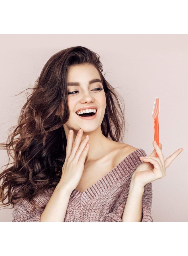 general 12 Pcs Eyebrow Razors, Face Razors Multipurpose, Exfoliating Dermaplaning Tools, Eyebrow Trimmers Shaver with Safety Cover, Facial Hair Removal for Women Men Body Use - Image 4