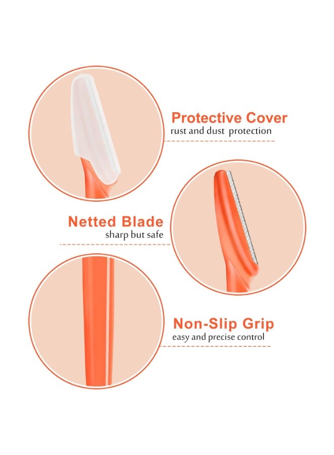 general 12 Pcs Eyebrow Razors, Face Razors Multipurpose, Exfoliating Dermaplaning Tools, Eyebrow Trimmers Shaver with Safety Cover, Facial Hair Removal for Women Men Body Use - Image 3