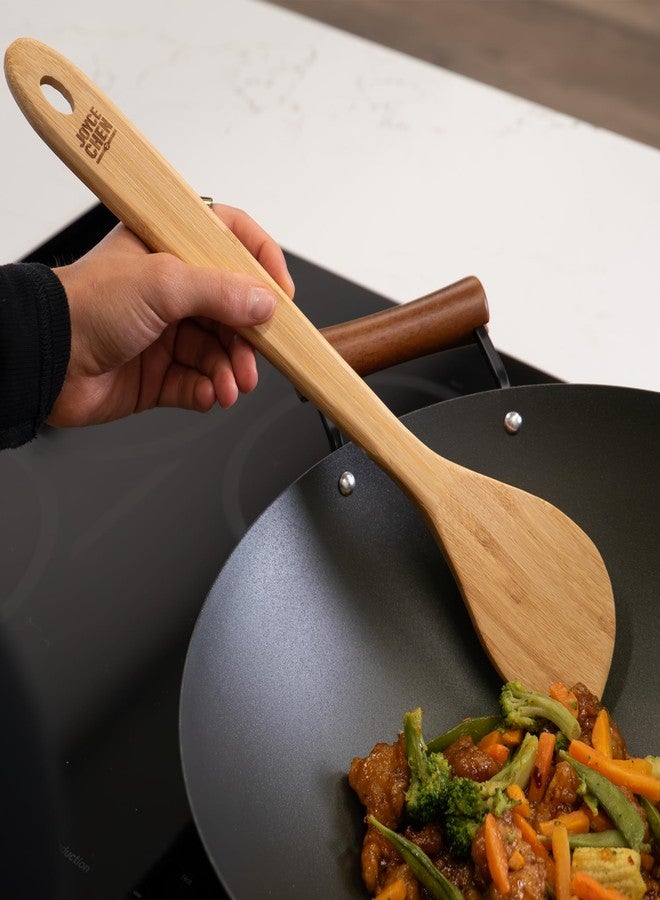 Joyce Chen Burnished Bamboo Wok Spatula, 15-Inch - Image 3