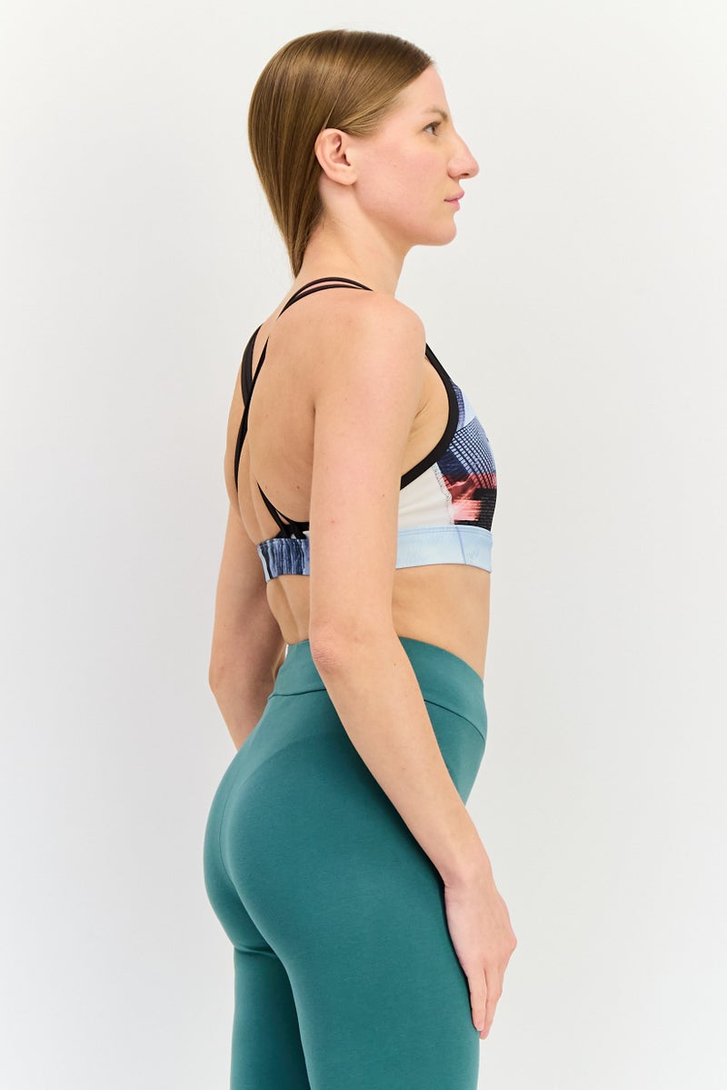 Reebok حمالة صدر تدريب بلا أكمام للنساء، متعددة الألوان - Image 2