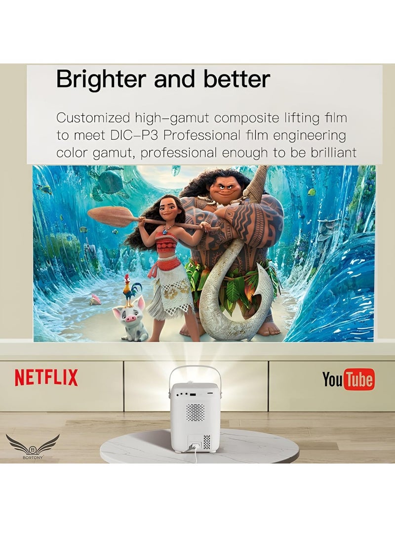 ELTRAZONE Portable 1080P Mini Projector S10: Smart Multimedia, 5G WiFi, and Bluetooth Connectivity - Image 2