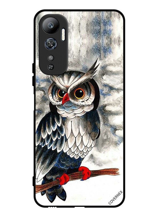 Covernex Protective Case Cover For Infinix Hot 20 Owl Drawing Art - Image 1