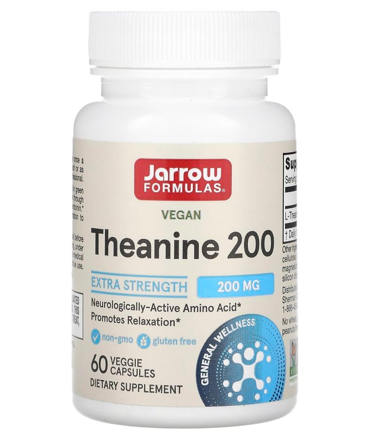 jarrow formulas Theanine 200 200 mg 60 Veggie Capsules