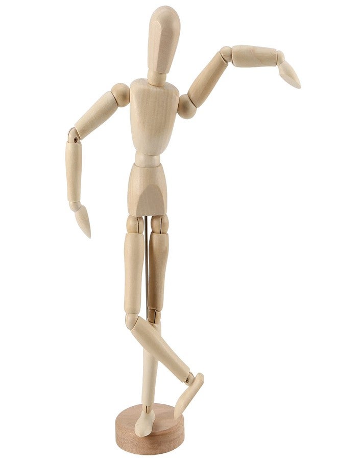 JOIKIT 4 Pack 8.5 Inch Wooden Artists Model, Wooden Art Mannequin Articulated Mannequin with Stand and Posable Body, Movable Wooden Manikin for Drawing The Human Figure - Image 4