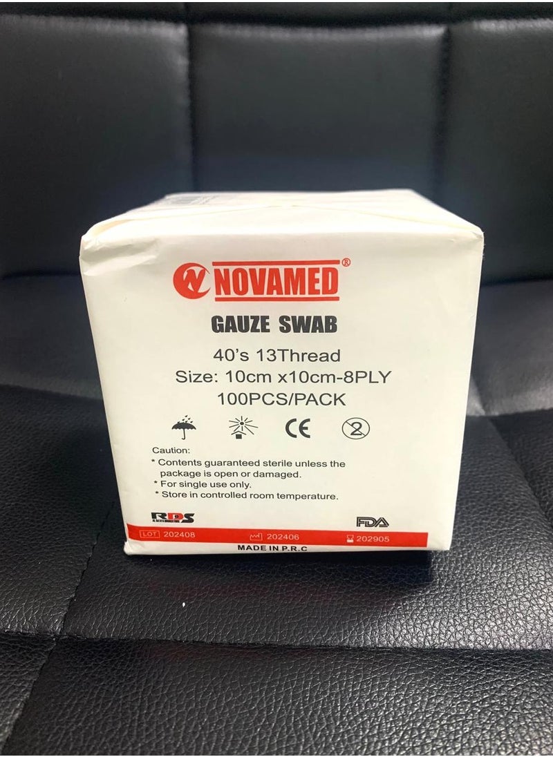 NOVAMED NOVAMED GAUZE SWAB 10CM*10CM,100'S 