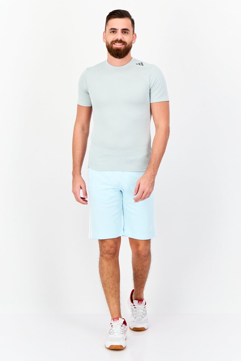 adidas Originals Men Sportswear Fit Outdoor Shorts, Light Blue  - Image 3