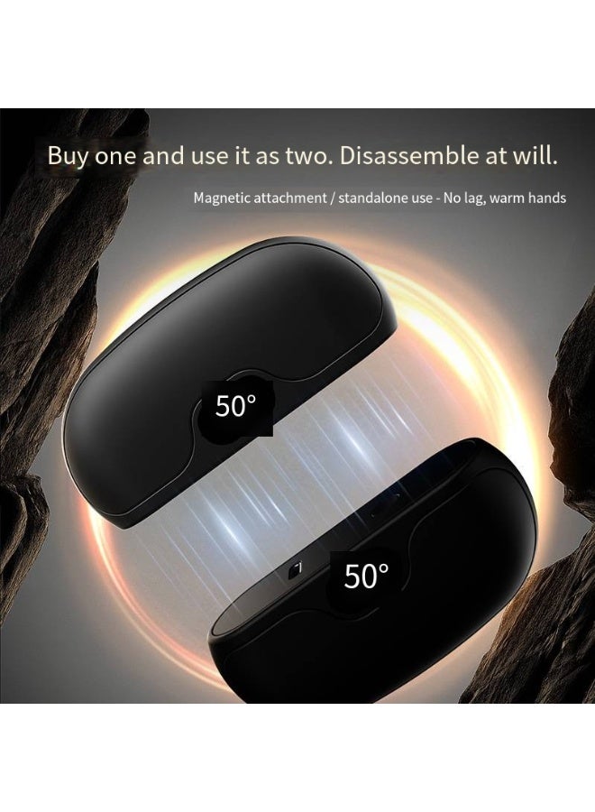 general Hand Warmer, 2 Pack Rechargeable Hand Warmers, Pocket Warmer, Electric Magnetic Hand Warmers with 5 Heat Levels, Portable USB Hand Warmer with Long-Lasting Heat, Heater Therapy, Idea Gifts for Winter - Image 4