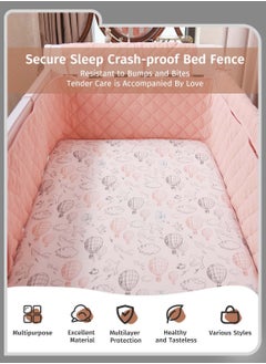 Baby Crib, Rail Guard, Protective Thicken Soft Guard Crib, Rail Sleeve, Cot Wrap Padded Bed Fence Cover, Rail Guard Protector, Pink, 190*30cm - pzsku/Z2E36C468008F0DBE7962Z/45/_/1714037970/6d507acd-a3a7-4cad-9844-61043d7aa4b6