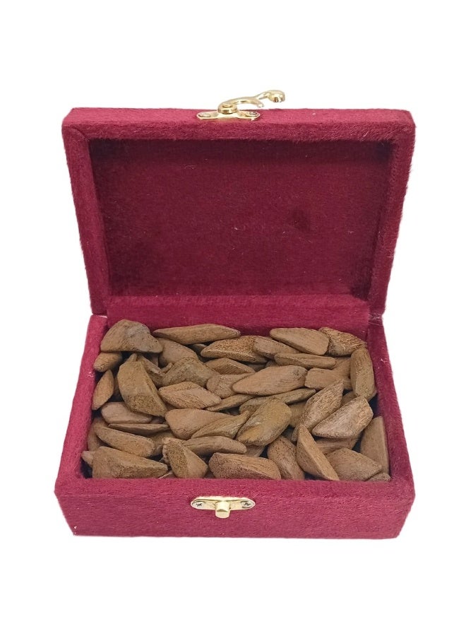 Akarm Akarim Maroki Oud Mini-Pieces (Enhanced) - 1/8 Kg (125g) with Velvet Box - Image 1