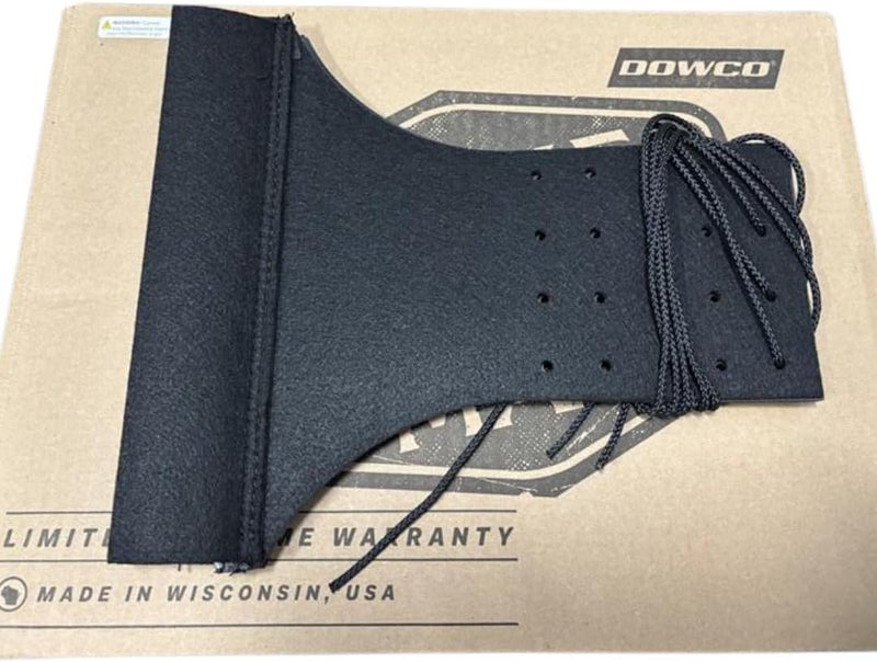 Dowco Willie & Max Braided Series Synthetic Leather Compact Slant Motorcycle Saddlebag Set - Black - Image 3