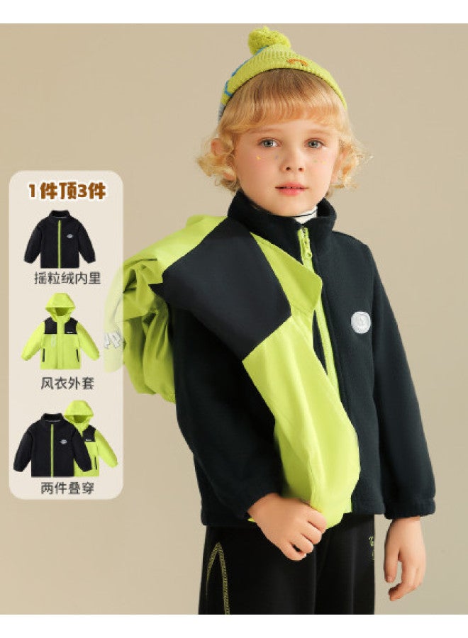 peppa Pig Spring Windproof Warm Hooded Jacket For Boys & Girls - Infant Outdoor Casual Coat - Image 1