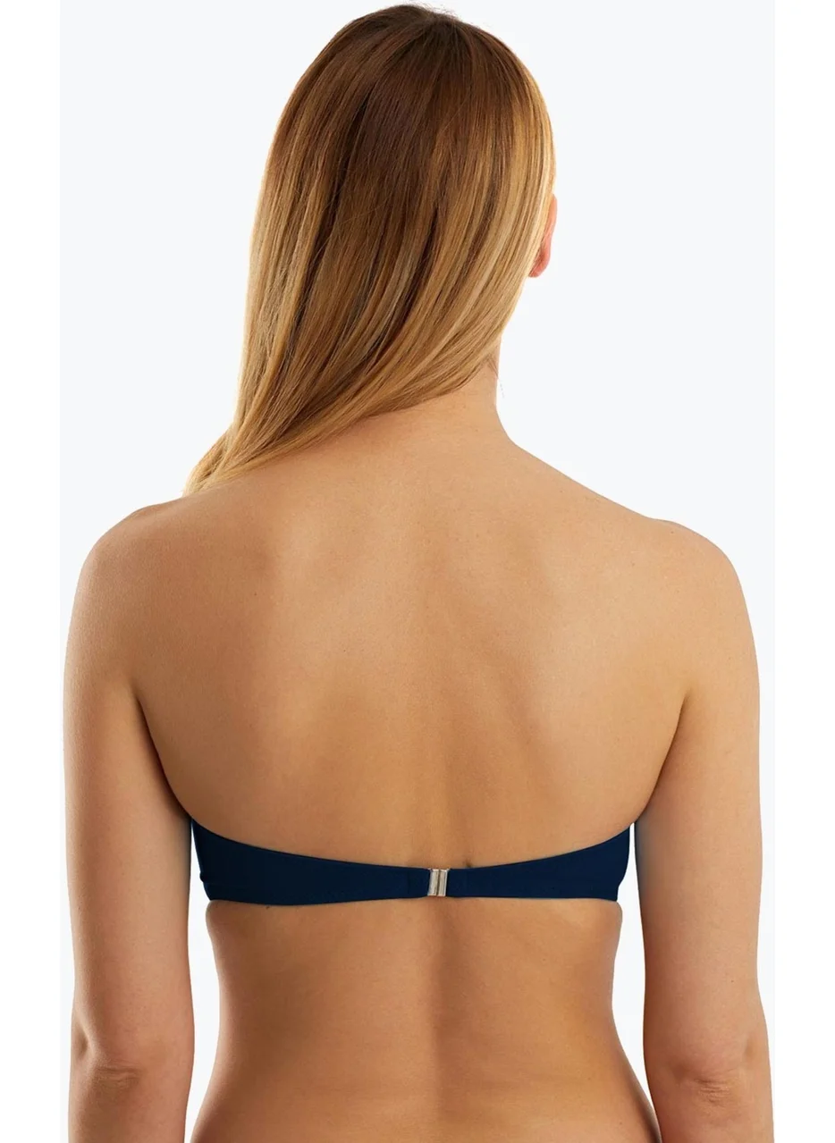 Ayyıldız 63549 Navy Blue Strapless Bikini Top